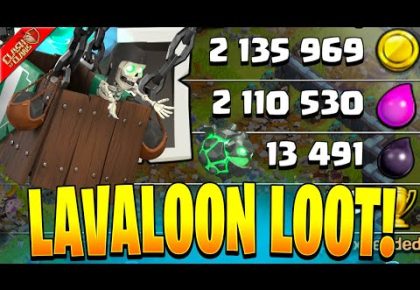 How Much Loot Can We Find with Lavaloon? (Clash of Clans) – Clash Bashing!!