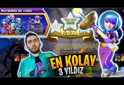 KUYRUKLU 3 YILDIZ MÜCADELESİ! EN KOLAY NASIL ÜÇLENİR – CLASH OF CLANS by Emre Kara