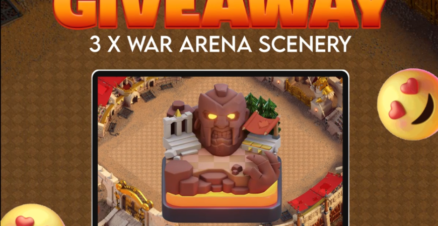 3x War Arena Scenery GIVEAWAY on Instagram!